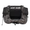 Inflatable Fishing Boat Belly Boat Fishing Float Tube with Storage Pockets, Adjustable Straps & Bracket for trolling Motor, Loading Capacity 286.6LBS (Camouflage) view 3