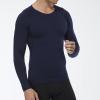 SPVISE Navy Compression Shirt Men Long Sleeve Running Sports Compression Tops Cool Dry Athletic Base Layer Workout Undershirt view 2