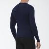 SPVISE Navy Compression Shirt Men Long Sleeve Running Sports Compression Tops Cool Dry Athletic Base Layer Workout Undershirt view 3