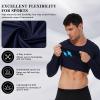 SPVISE Navy Compression Shirt Men Long Sleeve Running Sports Compression Tops Cool Dry Athletic Base Layer Workout Undershirt view 4