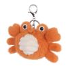 Apricot Lamb Purse Charm Cute Toys Orange and White Happy Crab Stuffed Animal Soft Keychain Bag Charm for Kids Bag, Purse, Backpack, Handbag (Happy Crab5.5 Inches) view 3