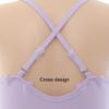 EQSJIU Ballet Leotards for Girls with Adjustable Straps Purple Camisole Seamless Dance Undergarments Toddler Gymnastics Leotard Ballet Outfit Kids Bodysuit Dancewear 4-5T view 4