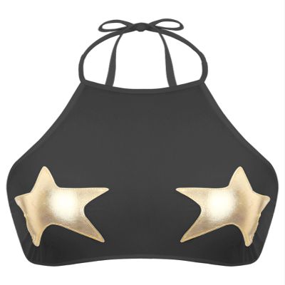 YiZYiF Women's Mesh See Through Bra Tops Sheer Fishnet Bralette Lingerie Tank Crop Top 2# Black C 4X-Large