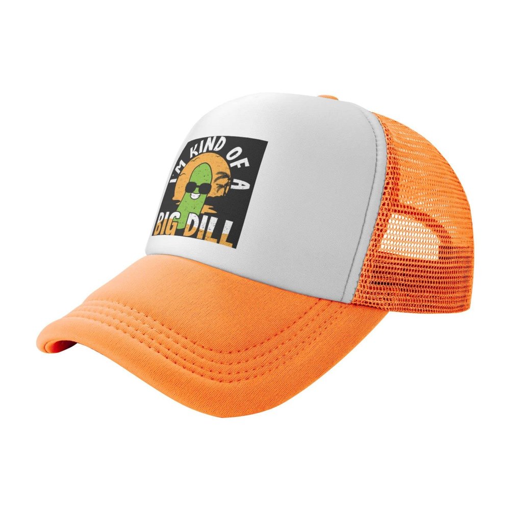 I'm Kind of A Big Dill Big Deal Pickle Unisex Baseball Cap Men Women Low Profile Trucker Hats Adjustable,Black