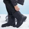 Bestgift Cotton boots men and women non-slip waterproof snow boots padded cotton shoes Grey 5.5 view 2