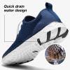 ALEADER Xdrain Water Shoes for Men, Quick-Dry Beach Aqua Hiking Pool Swim Shoes, Water Sneakers Navy Size 8.5 view 3