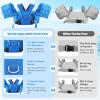 MoKo Swim Arm Band for Kids 20-30-40-50lbs, Clearance Toddler Swim Vest Cute Cartoon Swimming Wings Pool Floats Sleeve Children Water Sports Learning Swim Training Equipment, Indigo Shark view 2