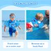 MoKo Swim Arm Band for Kids 20-30-40-50lbs, Clearance Toddler Swim Vest Cute Cartoon Swimming Wings Pool Floats Sleeve Children Water Sports Learning Swim Training Equipment, Indigo Shark view 3