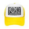 I Love My Girlfriend I Heart My Girlfriend Unisex Baseball Cap Men Women Low Profile Trucker Hats Adjustable,Black view 2