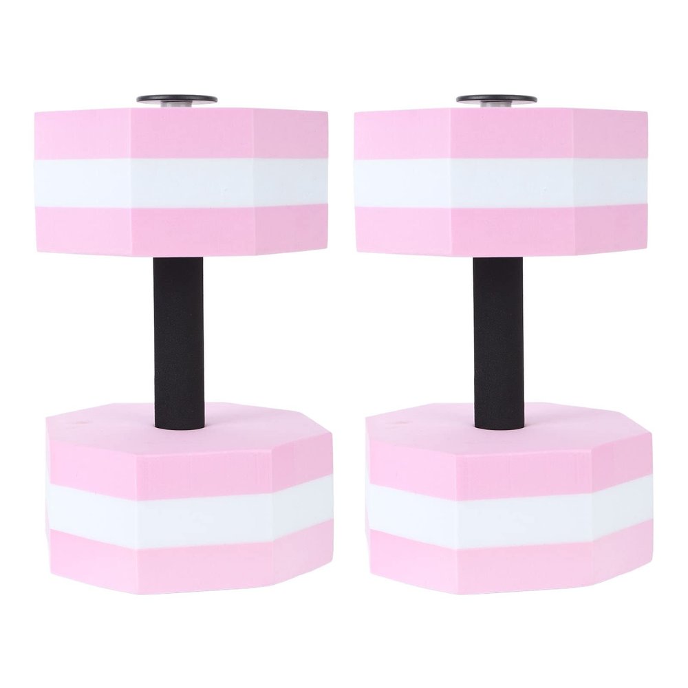 2Pcs Aquatic Dumbbells, Sports Aquatic Exercise Dumbbells with EVA Flexible Floating Foam, Water Sport Fitness Barbells, Aquatic Fitness Exercises Equipment for Kids Adults Swimming Training Sport