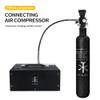 TUXING Carbon Fiber air Tank, 0.58L/4500Psi, CE Approved, PCP Paintball Compressed air System with Regulator Valve (Empty Bottle) (Double Gauge Set) (air Tank Regulator and Valve Gauge) view 2