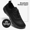 ALEADER Stylish Aqua Water Shoes Men, Quick-Dry Xdrain Water Sneakers Pool Swim Shoes for Beach, All Black Size 8 view 2