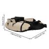 Inflatable Float Tube, Float Tube for Fishing and Angling, Fishing Float Tube with Air Pump, Storage Pockets, Fish Ruler, Adjustable Backrest, 286lbs Load Bearing Capacity, Khaki view 2