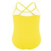 EQSJIU Ballet Leotards for Girls with Adjustable Straps Yellow Camisole Seamless Dance Undergarments Toddler Gymnastics Leotard Ballet Outfit Kids Bodysuit Dancewear 3-4T view 2