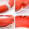 Life Ring 28 Inch, Boat Safety Throw Rings Orange, Life Buoy with Rope 98.5 FT and Reflective Tape for Boats view 3
