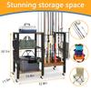 BELLO YON 3 Tier Fishing Rod Holder, Fishing Pole Rack for Garage, Fishing Gear Tackle Box Fishing Equipment Organizers, Fishing Rod Tackle Cart Storage Up to 12 rods view 4