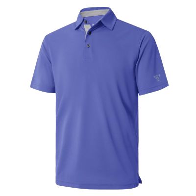 M MAELREG Mens Pique Polo Shirts Short Sleeve Performance Moisture Wicking Quick Dry Casual Golf Shirts for Men Bluish Violet