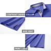M MAELREG Mens Pique Polo Shirts Short Sleeve Performance Moisture Wicking Quick Dry Casual Golf Shirts for Men Bluish Violet view 4