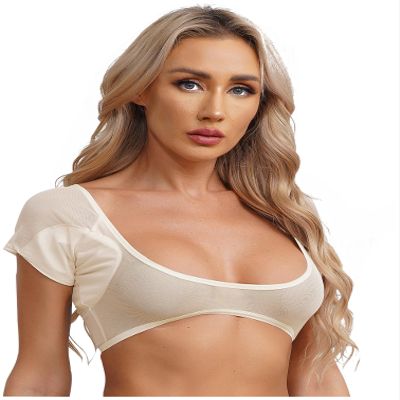YiZYiF Women's Sleeveless Transparent Mesh Bralette Camis Racerback Tank Tops Mesh Casual T-Shirts Type B Nude Medium