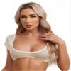 YiZYiF Women's Sleeveless Transparent Mesh Bralette Camis Racerback Tank Tops Mesh Casual T-Shirts Type B Nude Medium view 2