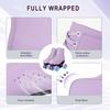 jessie Girls Roller Skates for Women, Microfiber Leather and Flash Wheels Purple Roller Skates Girls Ages 6-12 for Beginner Indoor Outdoor (Youth 3.5) view 3