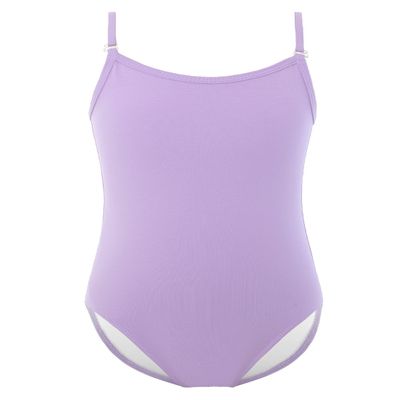EQSJIU Ballet Leotards for Girls with Adjustable Straps Purple Camisole Seamless Dance Undergarments Toddler Gymnastics Leotard Ballet Outfit Kids Bodysuit Dancewear 5-6 Years