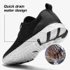 ALEADER Xdrain Aqua Water Shoes Men, Quick-Dry Water Hiking Sneakers for Boating/Kayaking, River Shoes Black/White Size 10 view 3