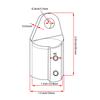 SHENGHUISS Bimini Top Cap Eye End Boat Fitting Stainless Steel 316 Round Tubing Marine Hardware with L Shape Hex Key (B-1 inch 2 Pack) view 2