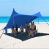 BESTSET 1010ft UPF50+ Beach Tent Sun Shelter, Windproof Stable Outdoor Pop Up Beach Shade Canopy for Camping, Fishing, Backyard Fun or Picnics, 2 Poles view 1
