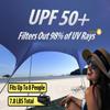 BESTSET 1010ft UPF50+ Beach Tent Sun Shelter, Windproof Stable Outdoor Pop Up Beach Shade Canopy for Camping, Fishing, Backyard Fun or Picnics, 2 Poles view 2