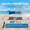 BESTSET 1010ft UPF50+ Beach Tent Sun Shelter, Windproof Stable Outdoor Pop Up Beach Shade Canopy for Camping, Fishing, Backyard Fun or Picnics, 2 Poles view 3