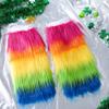 Bmirth Mardi Gras Leg Warmers Fur Long Leg Warmer St Patricks Day Green Leg Warmers Costume Party Accessories for Women (color leg warmers) view 3