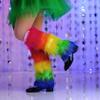 Bmirth Mardi Gras Leg Warmers Fur Long Leg Warmer St Patricks Day Green Leg Warmers Costume Party Accessories for Women (color leg warmers) view 4