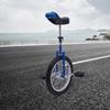 Hanmorfarbi 24in Unicycle 176lbs Unicycles for Adults, Thickened Frame One Wheel Unicycle, Big Wheels Bicycle for Above 69in Adults,32-37in Height Adjustable,Anti-Slip Wheel (Blue) view 2