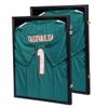 JDECO Jersey Frame Display Case 2 Pack, Lockable Jersey Shadow Box with UV Protection Acrylic and Hanger for Baseball Basketball Football Soccer Hockey Sport Shirt and Uniform, Black view 1