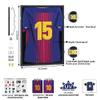 JDECO Jersey Frame Display Case 2 Pack, Lockable Jersey Shadow Box with UV Protection Acrylic and Hanger for Baseball Basketball Football Soccer Hockey Sport Shirt and Uniform, Black view 2