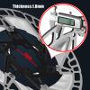 BUCKLOS 160mm Sliver Floating Bike Disc Brake Rotor with Heat Dissipation Fins Stainless Steel Aluminum Alloy Disc Brakes Rotors and 2 Pairs Bike Brake Pads for TRP Tektro Shimano Deore Br-M575 M525 view 2