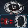 BUCKLOS 160mm Sliver Floating Bike Disc Brake Rotor with Heat Dissipation Fins Stainless Steel Aluminum Alloy Disc Brakes Rotors and 2 Pairs Bike Brake Pads for TRP Tektro Shimano Deore Br-M575 M525 view 4
