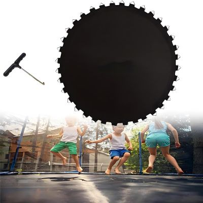 Replacement Trampoline Mat,Fits 6FT-16FT Round Trampoline Frame,8 Row Stitch Trampoline Jumping Mat, Waterproof, UV Resistant ,High Elastic PP,Resistant,Round Trampoline Mat Replacement Parts,14ft/88v