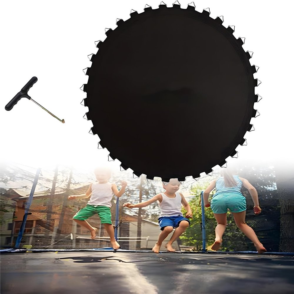 Replacement Trampoline Mat,Fits 6FT-16FT Round Trampoline Frame,8 Row Stitch Trampoline Jumping Mat, Waterproof, UV Resistant ,High Elastic PP,Resistant,Round Trampoline Mat Replacement Parts,14ft/88v