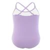 EQSJIU Ballet Leotards for Girls with Adjustable Straps Purple Camisole Seamless Dance Undergarments Toddler Gymnastics Leotard Ballet Outfit Kids Bodysuit Dancewear 2-3T view 2