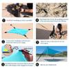 BESTSET 1010ft UPF50+ Beach Tent Sun Shelter, Windproof Stable Outdoor Pop Up Beach Shade Canopy for Camping, Fishing, Backyard Fun or Picnics, 4 Poles view 4
