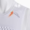 COOLOMG Mens Padded Compression Shirts Baseball Chest Rib Protector Football Rugby Softball Heart Sternum Guard White XL view 3