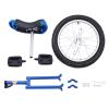LIYUANJUN 24Inch Wheel Unicycle, Outdoor Unicycle for Above 69Inch Adults One Wheel Bike w/Saddle & Pedals for Sports Fitness Exercise 32-37Inch Height Adjustable Adult Unicycle-Blue view 3