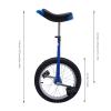LIYUANJUN 24Inch Wheel Unicycle, Outdoor Unicycle for Above 69Inch Adults One Wheel Bike w/Saddle & Pedals for Sports Fitness Exercise 32-37Inch Height Adjustable Adult Unicycle-Blue view 4