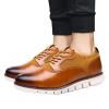 BORAMAX Men's Casual Non-Slip Oxford Shoes -Men's Flat Fashion Breathable Business Formal Dress Sneakers Dress Shoes for Men C-Black view 4