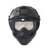 Airsoft Helmet and Mask Fast Base Jump Helmet PJ Style Airsoft Helmets Tactical Full face mask with Detachable and Adjustable Goggles view 1