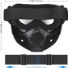 Airsoft Helmet and Mask Fast Base Jump Helmet PJ Style Airsoft Helmets Tactical Full face mask with Detachable and Adjustable Goggles view 4