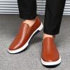 BORAMAX Men's Casual Non-Slip Oxford Shoes -Men's Flat Fashion Breathable Business Formal Dress Sneakers Dress Shoes for Men C-Brown view 3