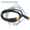 Electric Bikes 3pin Female Thumb Throttle Yellow Watertight Plug Throttle, 87cm Electric Bikes Thumb Throttle Cable and Waterproof/SM Connector Electric Bikes Parts and Accessories Scooter EBike view 4